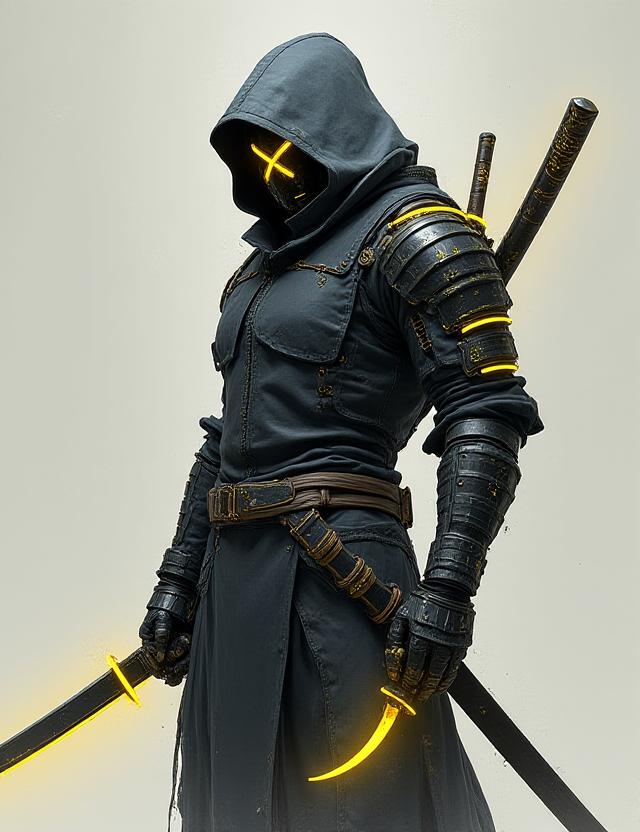 Futuristic character concept art